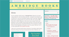 Desktop Screenshot of ambridgebooks.co.uk
